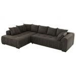 Narożnik ORTA L - strona lewa - ciemnoszary, welwet