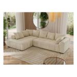 Narożnik ORTA L - strona lewa - beżowy, boucle