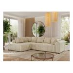 Narożnik ORTA L - strona lewa - beżowy, boucle