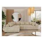 Narożnik ORTA L - strona lewa - beżowy, boucle