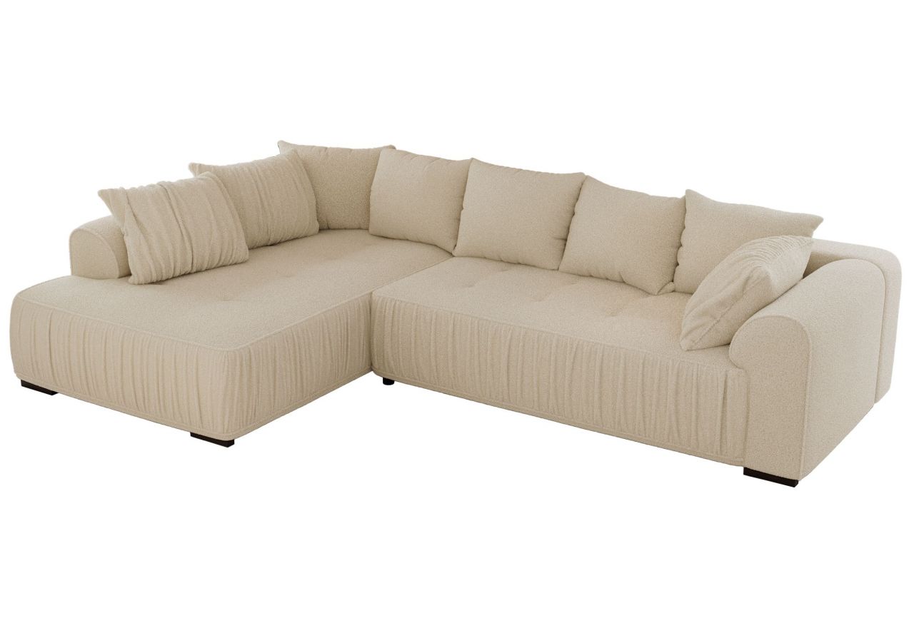 Narożnik ORTA L - strona lewa - beżowy, boucle