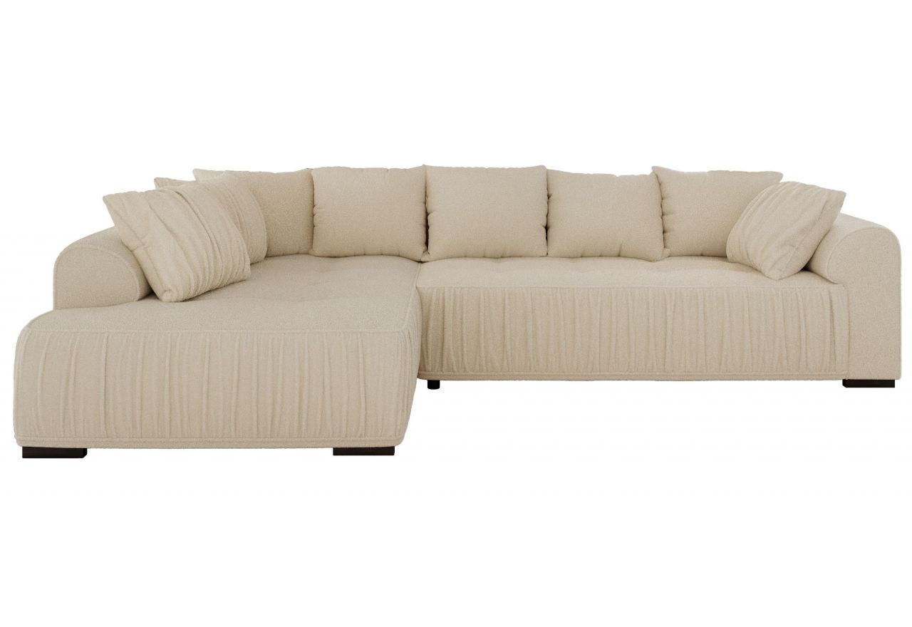 Narożnik ORTA L - strona lewa - beżowy, boucle