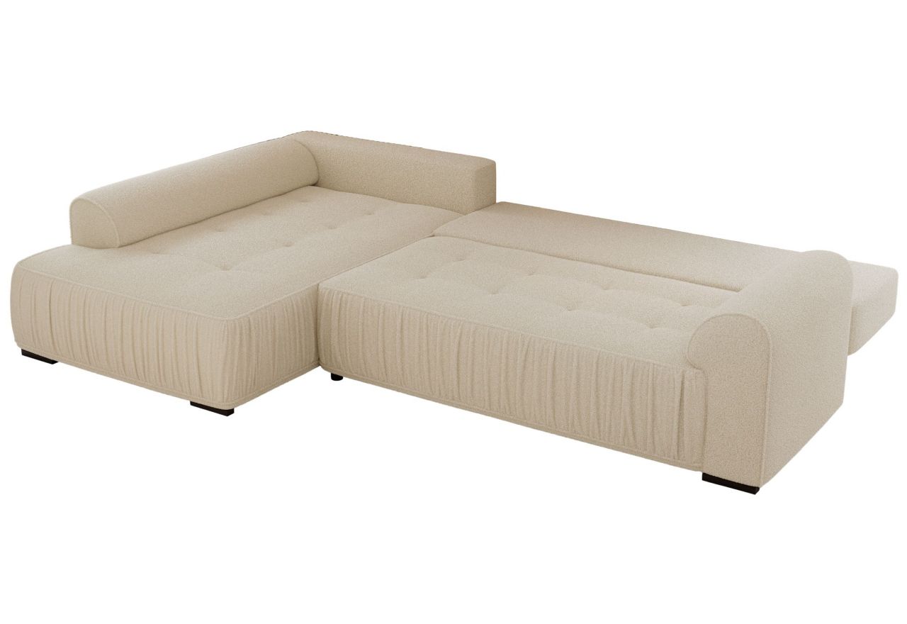 Narożnik ORTA L - strona lewa - beżowy, boucle