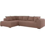 Narożnik ORTA L - strona lewa - różowy, boucle