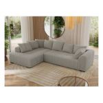 Narożnik ORTA L - strona lewa - szary, boucle