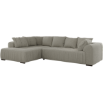 Narożnik ORTA L - strona lewa - szary, boucle