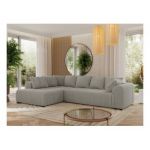 Narożnik ORTA L - strona lewa - szary, boucle