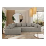 Narożnik ORTA L - strona lewa - szary, boucle