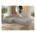 Narożnik ORTA L - strona lewa - szary, boucle