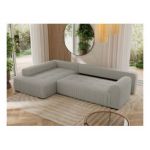 Narożnik ORTA L - strona lewa - szary, boucle