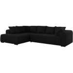 Narożnik ORTA L - strona lewa - czarny, boucle