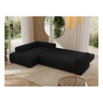 Narożnik ORTA L - strona lewa - czarny, boucle