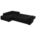 Narożnik ORTA L - strona lewa - czarny, boucle