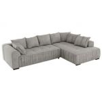 Narożnik ORTA L - strona prawa - jasnoszary, struktura