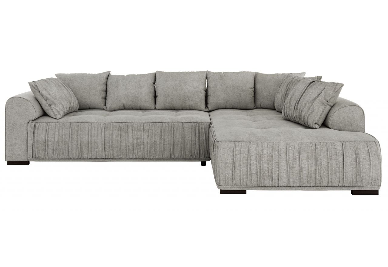 Narożnik ORTA L - strona prawa - jasnoszary, struktura