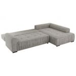 Narożnik ORTA L - strona prawa - jasnoszary, struktura