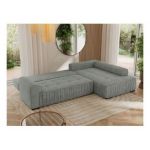 Narożnik ORTA L - strona prawa - szary, struktura