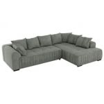 Narożnik ORTA L - strona prawa - szary, struktura