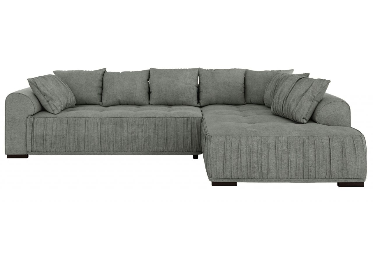 Narożnik ORTA L - strona prawa - szary, struktura