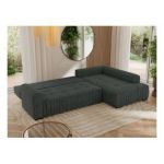 Narożnik ORTA L - strona prawa - ciemnoszary, struktura