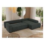 Narożnik ORTA L - strona prawa - ciemnoszary, struktura