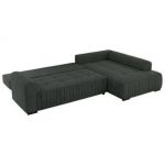 Narożnik ORTA L - strona prawa - ciemnoszary, struktura