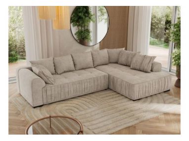 Narożnik ORTA L - strona prawa - beżowy, struktura