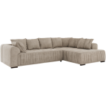 Narożnik ORTA L - strona prawa - beżowy, struktura