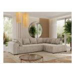 Narożnik ORTA L - strona prawa - beżowy, struktura