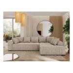 Narożnik ORTA L - strona prawa - beżowy, struktura