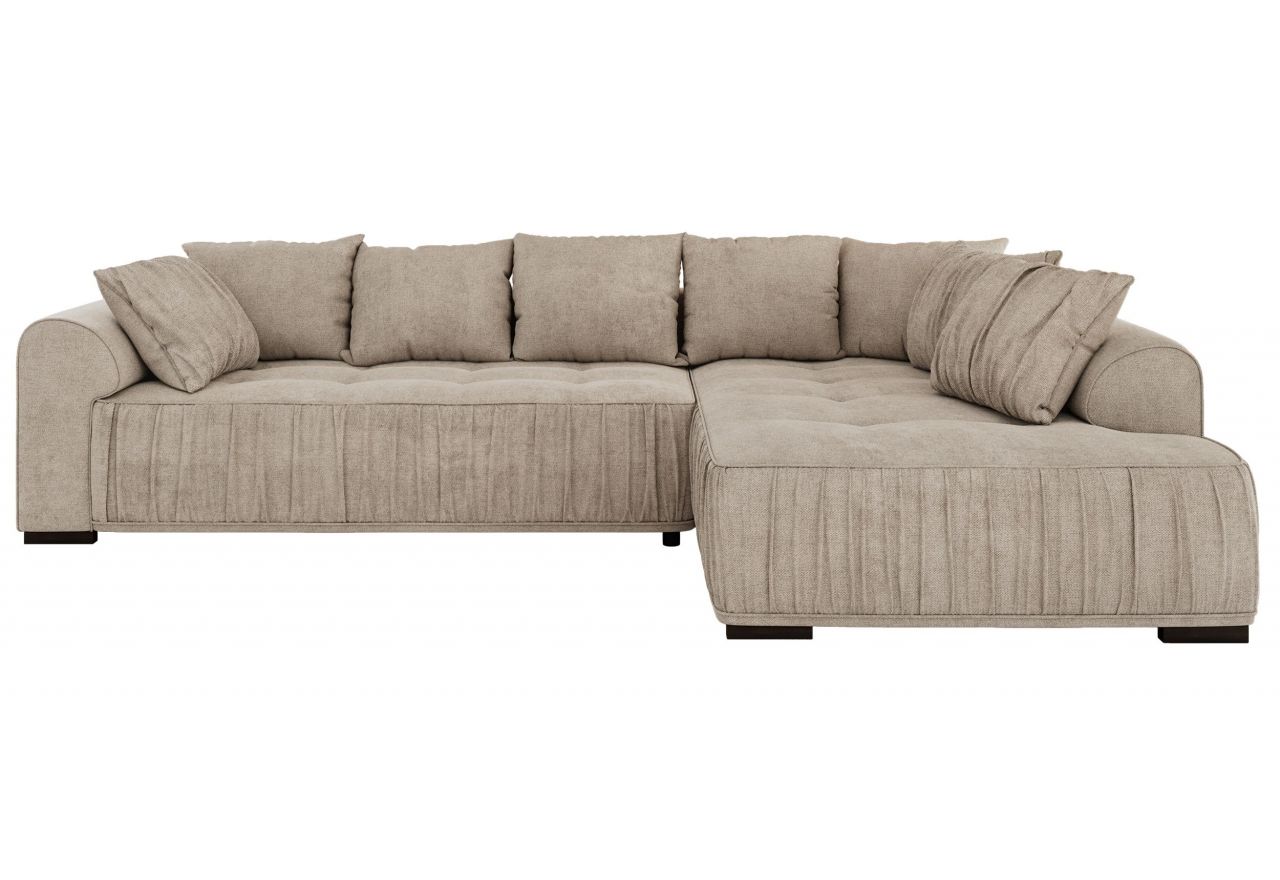 Narożnik ORTA L - strona prawa - beżowy, struktura