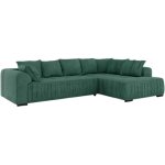 Narożnik ORTA L - strona prawa - zielony, struktura