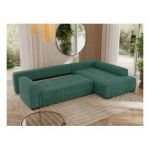 Narożnik ORTA L - strona prawa - zielony, struktura