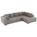 Narożnik ORTA L - strona prawa - jasnoszary, welwet