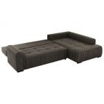 Narożnik ORTA L - strona prawa - ciemnoszary, welwet