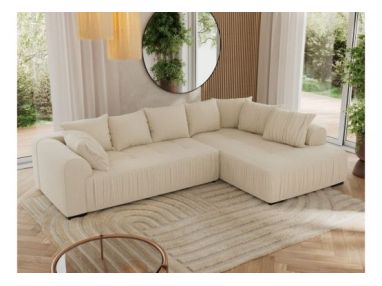 Narożnik ORTA L - strona prawa - beżowy, boucle