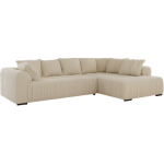 Narożnik ORTA L - strona prawa - beżowy, boucle