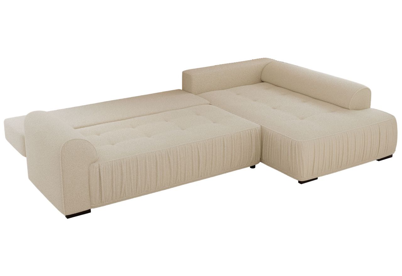 Narożnik ORTA L - strona prawa - beżowy, boucle