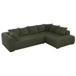 Narożnik ORTA L - strona prawa - ciemnozielony, boucle