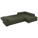 Narożnik ORTA L - strona prawa - ciemnozielony, boucle