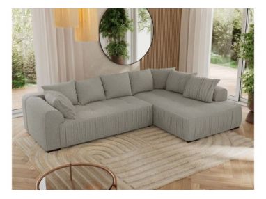 Narożnik ORTA L - strona prawa - szary, boucle