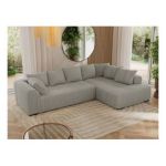 Narożnik ORTA L - strona prawa - szary, boucle