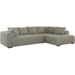 Narożnik ORTA L - strona prawa - szary, boucle