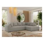 Narożnik ORTA L - strona prawa - szary, boucle