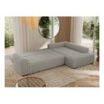 Narożnik ORTA L - strona prawa - szary, boucle