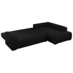 Narożnik ORTA L - strona prawa - czarny, boucle