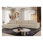 Narożnik SAVONA L - strona lewa - beżowy, sztruks