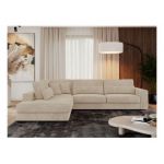 Narożnik SAVONA L - strona lewa - beżowy, sztruks