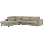 Narożnik SAVONA L - strona lewa - jasnoszary, sztruks