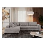 Narożnik SAVONA L - strona lewa - szary, sztruks